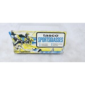 Vintage Tasco  Shooting Glasses Yellow Aviator # 1165 Y Gold Frame New Old Stock